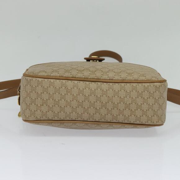 CELINE Macadam Canvas Shoulder Bag Beige - Picture 9 of 13